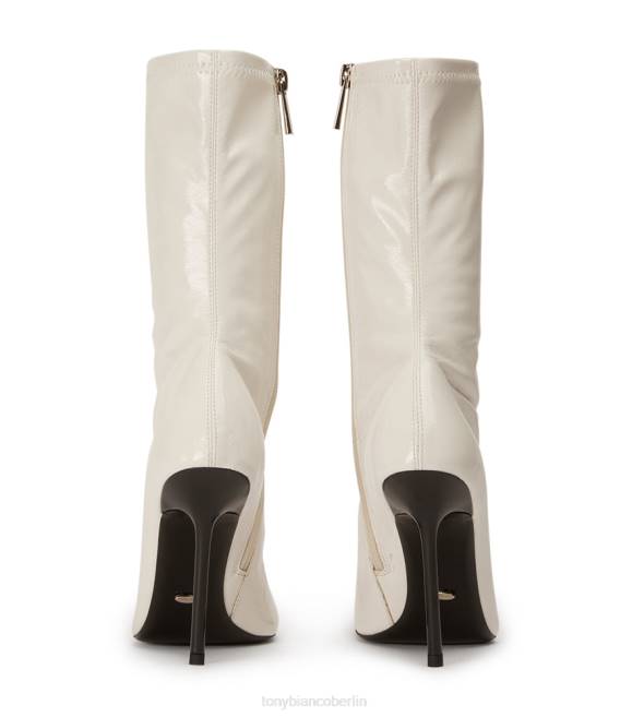 Stiefeletten| de Tony Bianco Frauen Remie Stiefeletten Ecru-Crinkle-Patent 4624498
